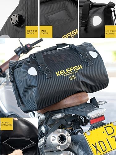 Motorcycle travel PVC dry duffel bag — photo 3