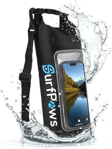 Black submersible waterproof dry pouch 2L