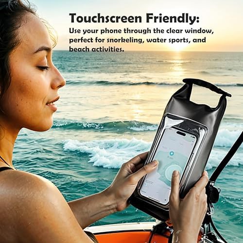 Black submersible waterproof dry pouch 2L — photo 4