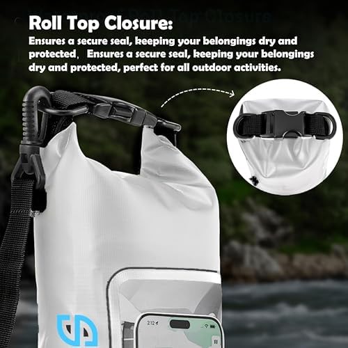 White multifunctional waterproof dry pouch 2L — photo 3