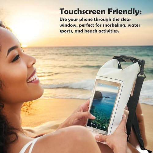 White multifunctional waterproof dry pouch 2L — photo 4