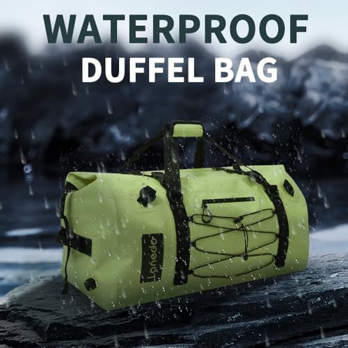 Green PVC waterproof fishing duffel bag — photo 3