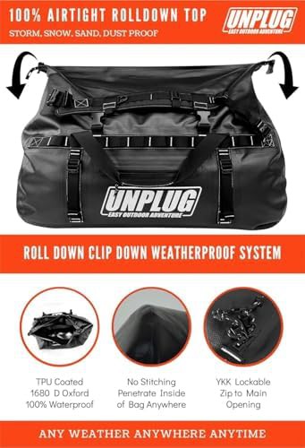 Black heavy duty sixty five liter duffel — photo 3