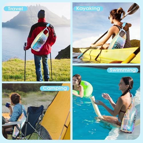 Iridescent TPU waterproof beach bag 10L — photo 5