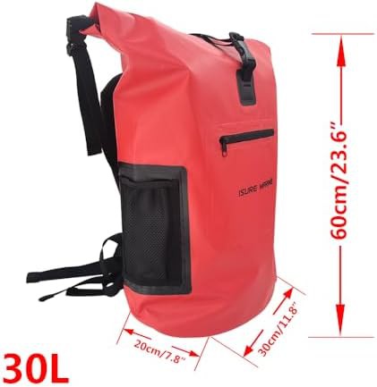 Red floating backpack with phone case — photo 3
