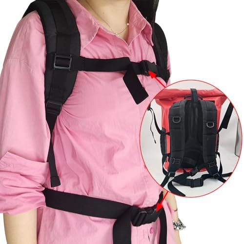 Red floating backpack with phone case — photo 5