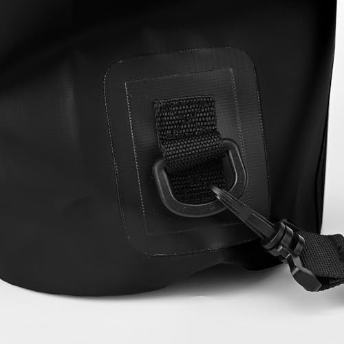 Black lightweight dry bag with front pocket — photo 4
