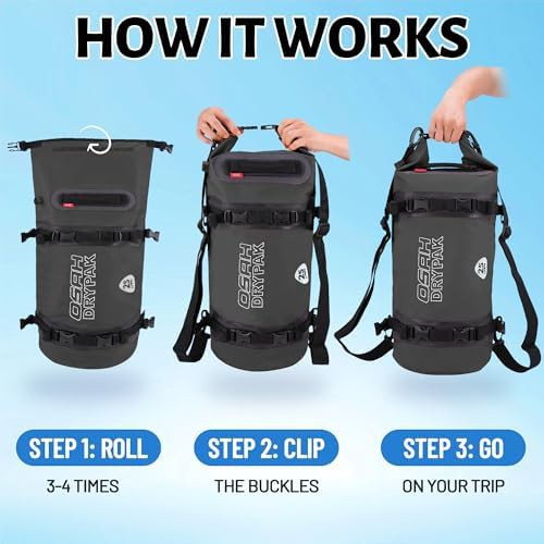 Motorcycle 25 Liter Roll Top Tail Bag — photo 4