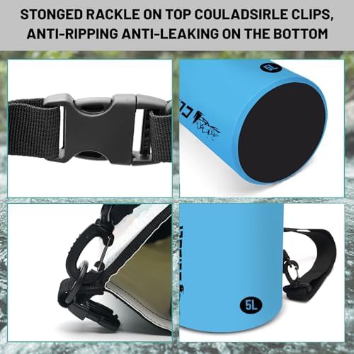 Cliduli blue 2l roll top fishing backpack — photo 3