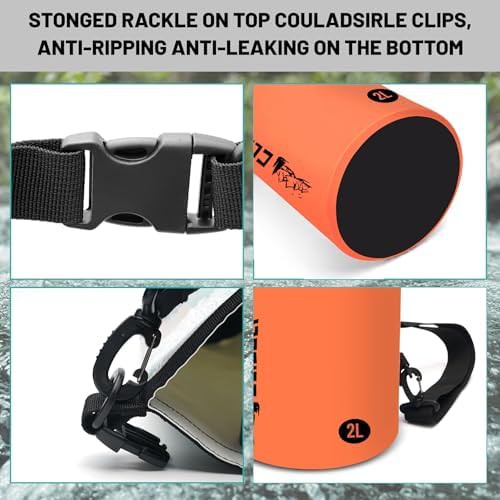 Orange roll top 20l kayaking backpack — photo 3