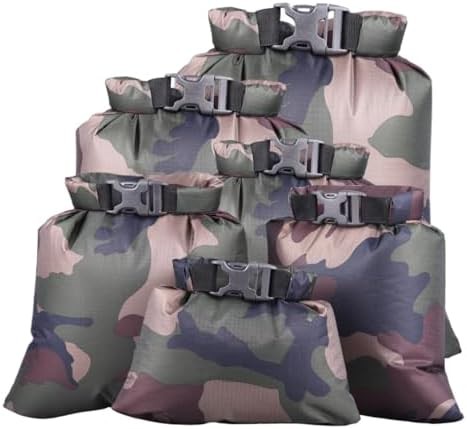 Polyester taffeta six piece dry bag set