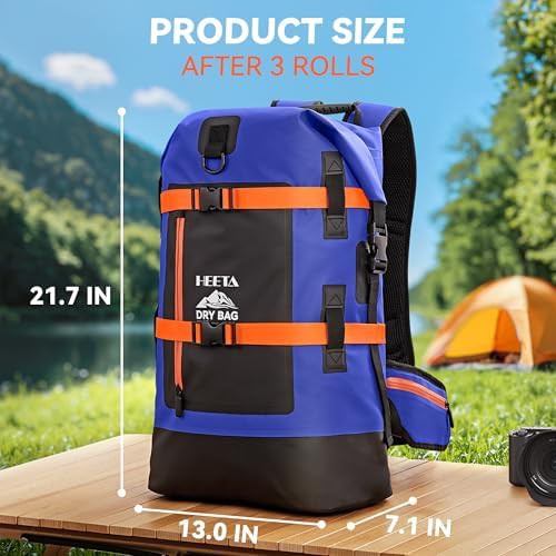 Heavy duty black forty liter dry bag backpack — photo 4