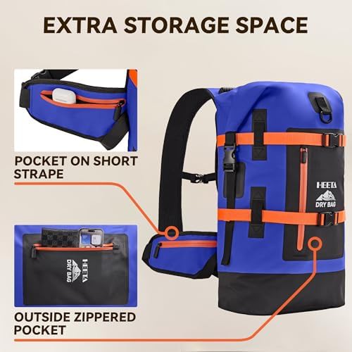 Heavy duty black forty liter dry bag backpack — photo 5