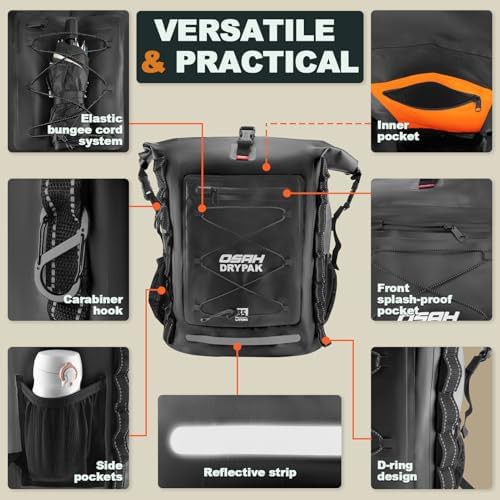 Heavy Duty 55 Liter Hiking Dry Backpack — photo 3