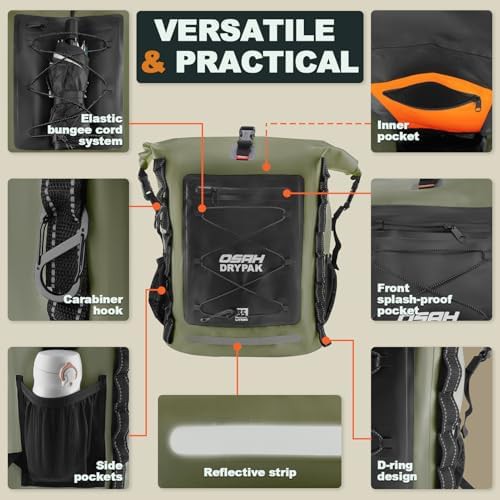Roll Top 55 Liter Travel Dry Pack — photo 3