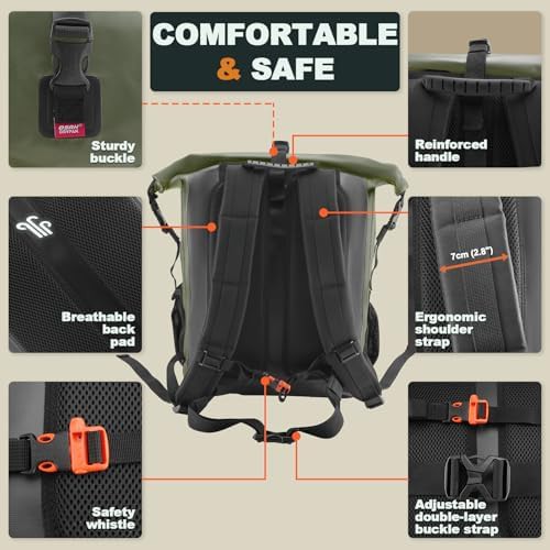Roll Top 55 Liter Travel Dry Pack — photo 4