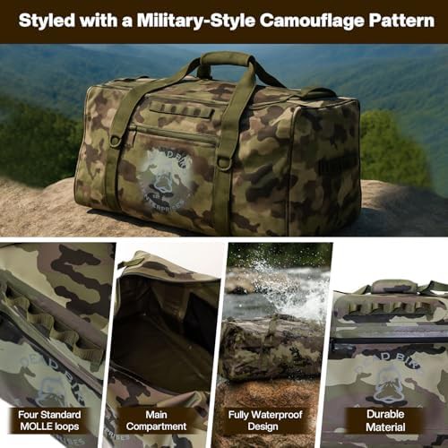 Waterproof 90L duffel with EVA bottom — photo 3