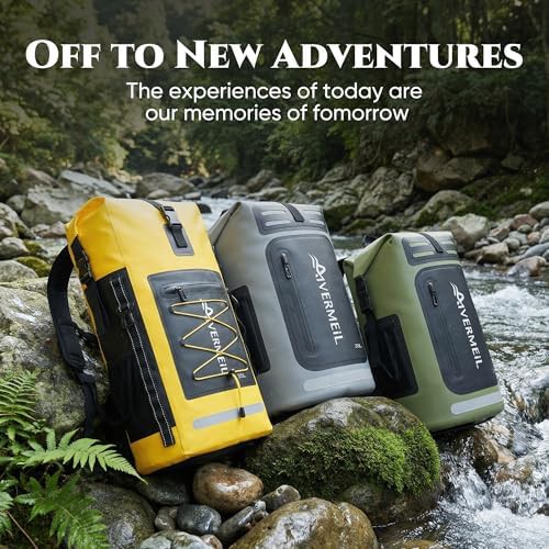 Yellow waterproof backpack with bungee cord — photo 4