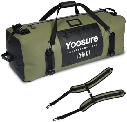 Green one hundred liter submersible duffel