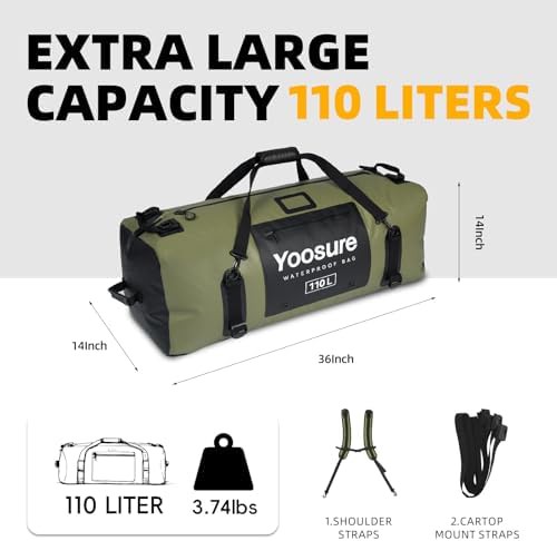 Green one hundred liter submersible duffel — photo 5