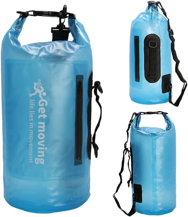 Blue lightweight roll top backpack — photo 3