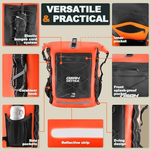 PVC 55 Liter Hiking Dry Backpack — photo 3