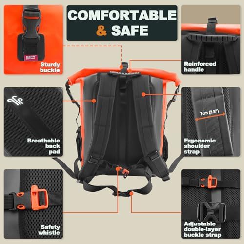 PVC 55 Liter Hiking Dry Backpack — photo 4