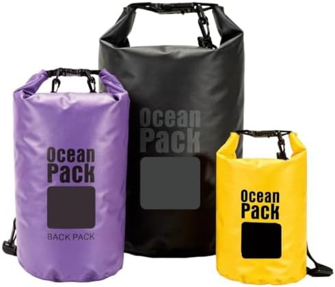 Small roll top floating dry bag set
