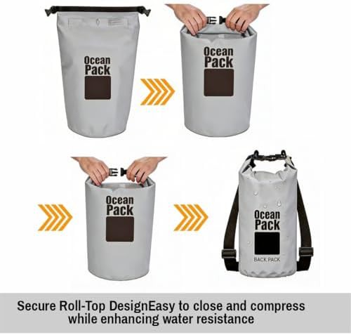 Small waterproof backpack dry bag set — photo 5