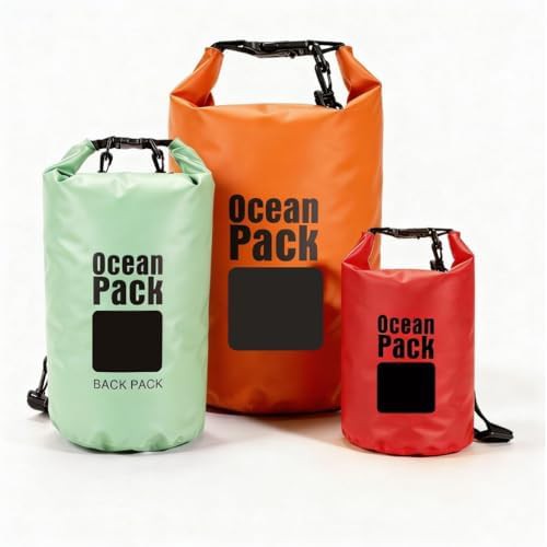 Large waterproof backpack dry bag trio