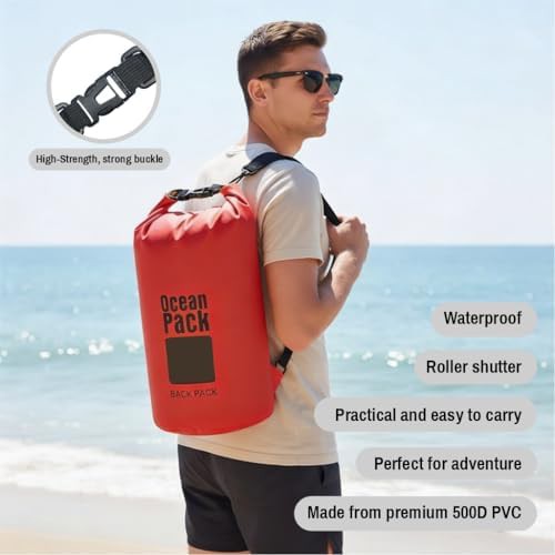 Large waterproof backpack dry bag trio — photo 3
