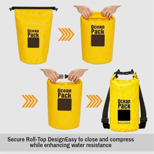 Large roll top dry bag set in three colors — photo 5