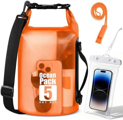 Small 5L kayaking roll top dry bag