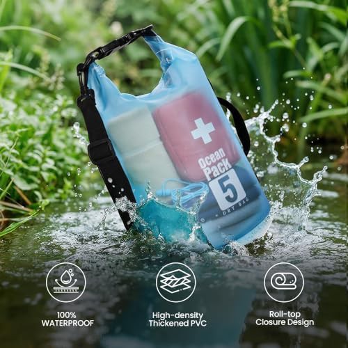 Small 5L kayaking roll top dry bag — photo 3