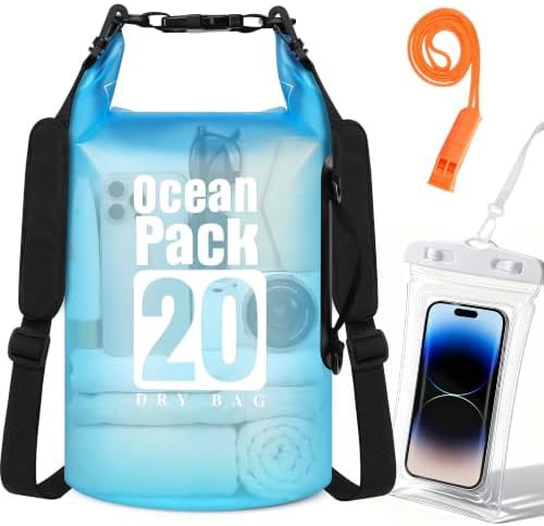 20L floating dry bag backpack for kayaking