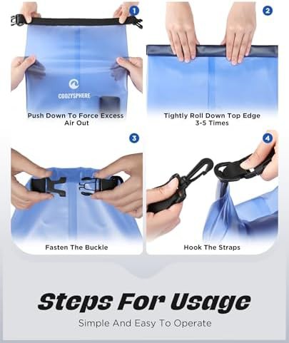 Small 5L dry sack with emergency whistle — photo 3