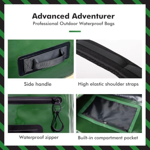 Large green waterproof travel duffel 150L — photo 4